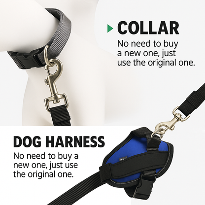 Adjustable Retractable Pet Car Harness